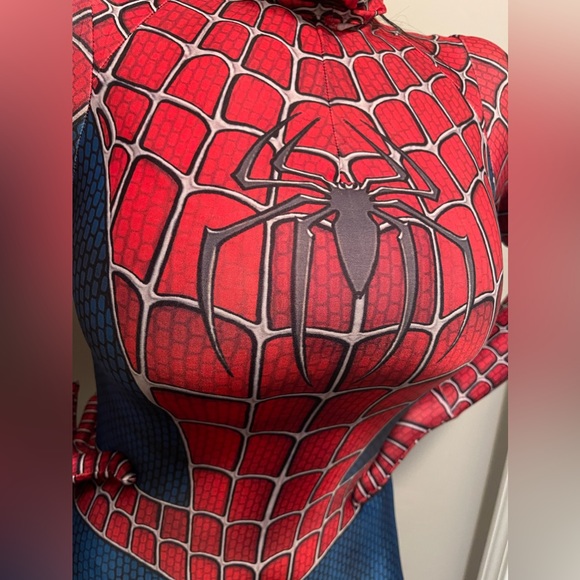 Original movie Spider-Man costume Adult cosplay Halloween men women unisex - Picture 9 of 13